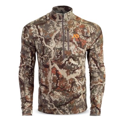 First Lite Men's Furnace Quarter Zip | Fleece Jacket Men | Merino Wool Quarter Zip Pullover | Camo Hunting Fleece Midlayer | First Lite Specter, 3X-Large