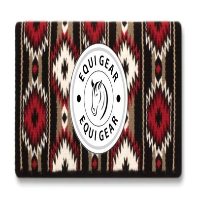 EQUIGEAR Horse Western Show Saddle pad/New Zealand Wool Western Saddle Blanket Top Wool Pad Sensor Flex (Customization Available) o11 (36x42)