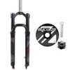 BUCKLOS 26inch MTB QR Manual Air Suspesion Fork & Top Cap Star nut view 1