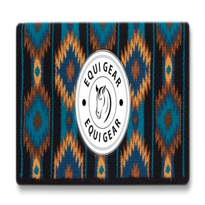 EQUIGEAR Horse Western Ranch Saddle pad/New Zealand Wool Western Saddle Blanket Top Wool Pad Sensor Flex (Customization Available) O10 (32x32)