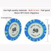 Yarsanor Poker Chips Casino Games 50 Piece Casino Chips, 14g Monaco Casino Clay Chips, Poker Chips Monte Carlo for Texas Holdem Blackjack (Size : 50pcs $500) view 2