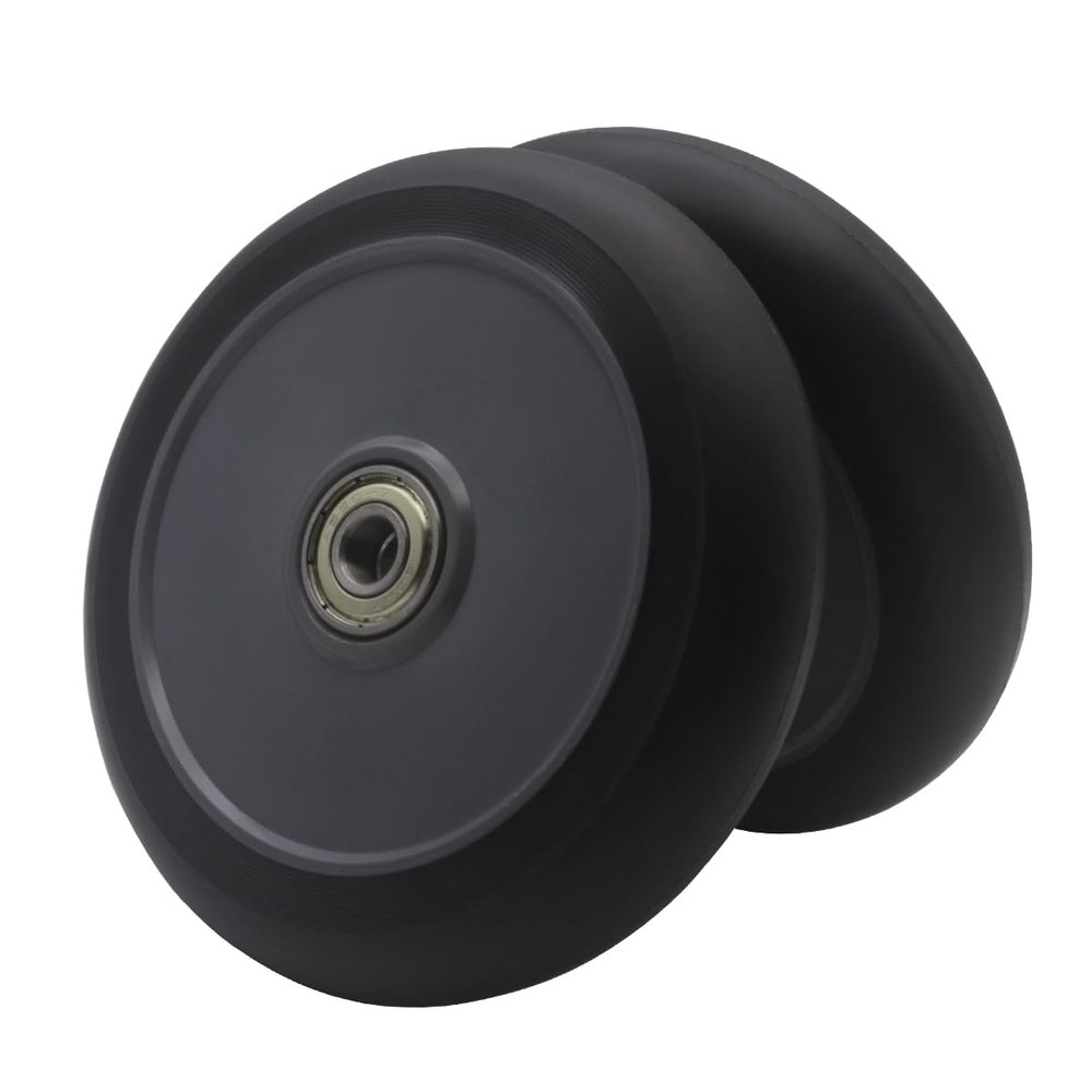 2Pcs 110mm Scooter Wheels - 110mm Pro Kick Scooter Wheels Replacement Pair-Plastic Core for Razor Fuzion Scooters (Gray)