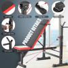 Aceshin 900LBS Adjustable Weight Bench with Preacher Curl Pad & Leg Extension, Flat Incline Decline Workout Bench for Home Gym, Heavy Duty Bench Press Set for Full Body Strength Training view 4