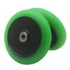 2Pcs 110mm Scooter Wheels - 110mm Pro Kick Scooter Wheels Replacement Pair-Plastic Core for Razor Fuzion Scooters (Green) view 1