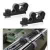 1006 2 PCS Adjustable Kayak Paddle Holder Track Mount Fits Various Shaft Diameters Universal Rail Mount for Paddle, Fishing Rod, Net  Kayak Accessories for Fishing & Touring view 1