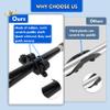 1006 2 PCS Adjustable Kayak Paddle Holder Track Mount Fits Various Shaft Diameters Universal Rail Mount for Paddle, Fishing Rod, Net  Kayak Accessories for Fishing & Touring view 4