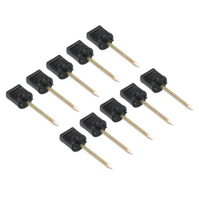 PATIKIL Archery Target Pins, 10 Pack Manganese Steel Alloy Nails Shooting Target Pin Fixed for Holding Target Paper Face, Black