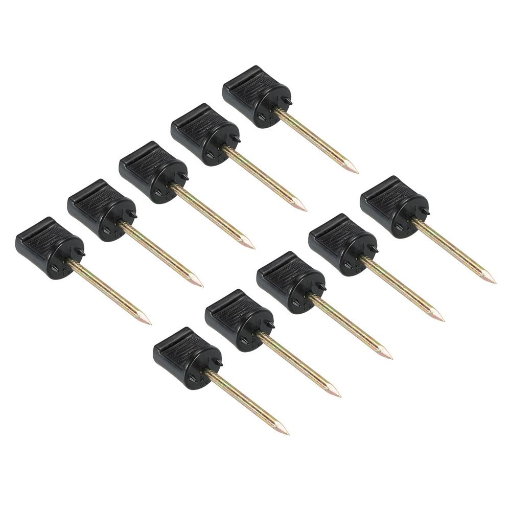PATIKIL Archery Target Pins, 10 Pack Manganese Steel Alloy Nails Shooting Target Pin Fixed for Holding Target Paper Face, Black