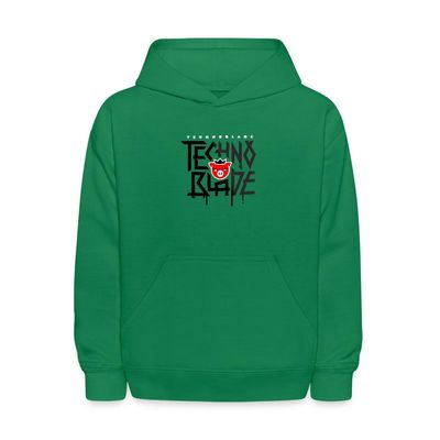 Spreadshirt Technoblade Logo Kids' Hoodie, M, kelly green