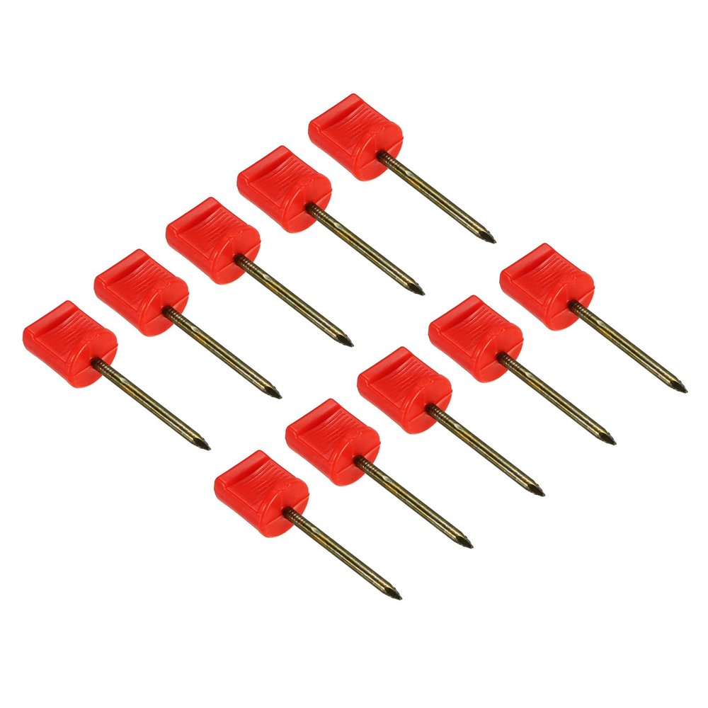 PATIKIL Archery Target Pins, 20 Pack Manganese Steel Alloy Nails Shooting Target Pin Fixed for Holding Target Paper Face, Red