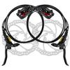 Fucare Electric Bike Hydraulic Disc Brake Set, 2-PIN MTB E-Bike Electric Power-Off Front & Rear Disc Brake Caliper with 180mm Rotor for Gemini/Libra/Scorpio/Taurus E-Bike view 1