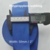 2 Inch Polypropylene Webbing, Webbing Strap Tape for Upholstery, Bag Handles, Sewing view 2