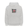 Spreadshirt Technoblade Logo Kids' Hoodie, M, heather gray view 1
