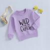 MERSARIPHY Toddler Baby Girl Sweatshirt WILD LIKE MY CURLS Pullover Sweatshirt Sweater Long Sleeve Tops Girl Fall Winter Clothes (Purple, 1-2T) view 3
