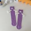 ARTSIM 3D Magnetic Hand Holding Couple Socks - Mid Tube Cute Socks for Boys Girls, Purple (One Size) view 3