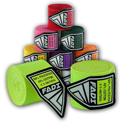 Fadi Sports Elastic 180 inch Boxing Handwraps | Mexican Style 4.5m Inner Boxing Gloves Martial Arts Wraps for Men & Women - Ideal for Boxing, MMA, Kickboxing, Muay Thai (Blue) (Light Green, 180")