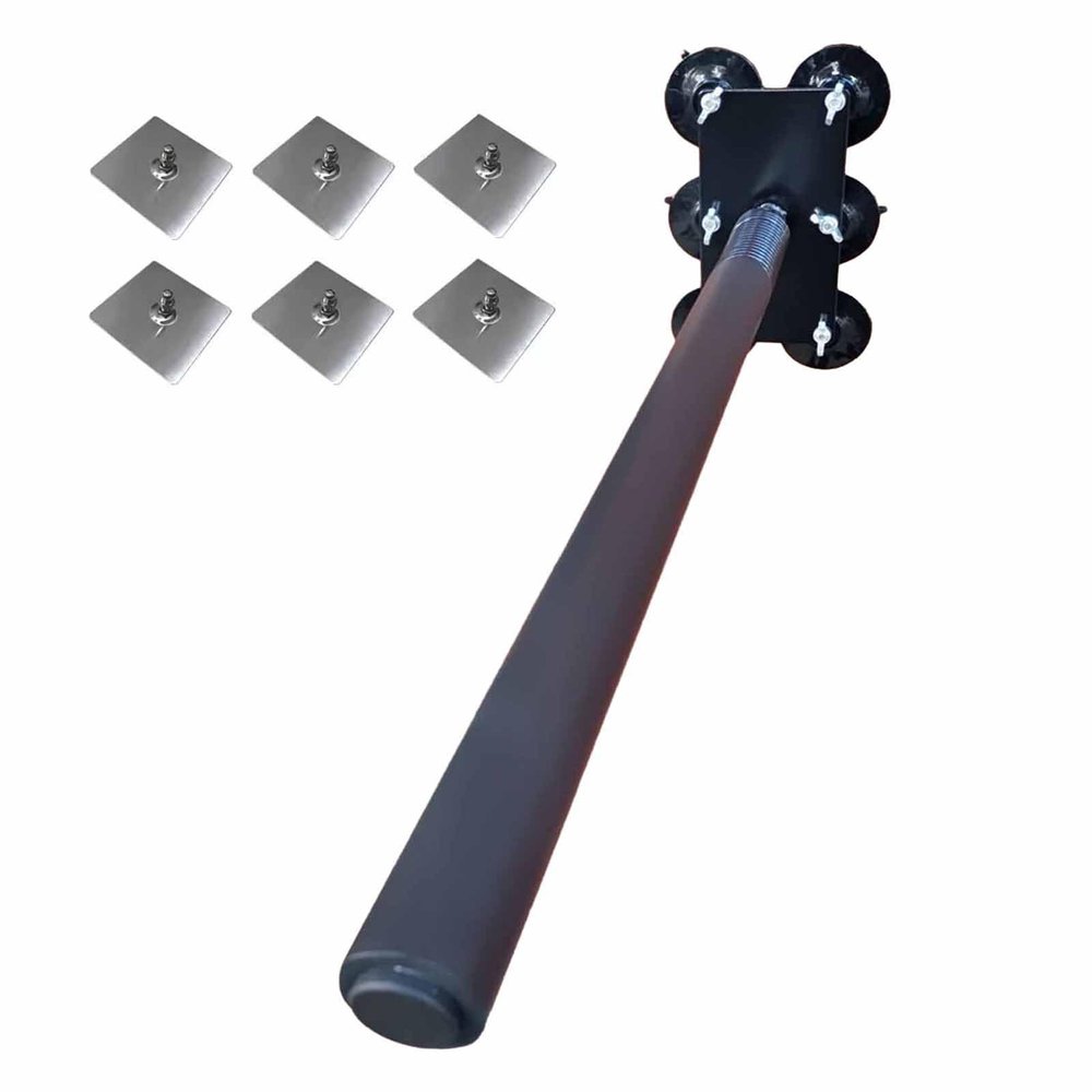 ZIMGOD Wing Chun Dummy Portable Wing Chun Trainer Dummies, Tai Chi Spring Pile Training Device, Martial Arts Practice Tool for Wall, Kung Fu Equipment with Install Fitting