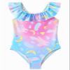 Angel season Toddler Girls Swimsuit Size 5 Bathing Suit for Girls Toddler Little Kids Cute Ruffle Swimwear Rainbow Unicorn Quick Dry Size 5 Years view 1