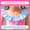 Angel season Toddler Girls Swimsuit Size 5 Bathing Suit for Girls Toddler Little Kids Cute Ruffle Swimwear Rainbow Unicorn Quick Dry Size 5 Years view 2