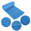 183 x 63cm Yoga Mat Towel with Corner Pockets, Anti Slip Yoga Mat Cover Towels, Soft Yoga Towel Fitness Exercise Blanket with Bag(Blue) view 4