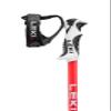 LEKI Bold S Lightweight Aluminum Ski Poles for Alpine Skiing - Dark Anthracite-Bright Red-White - 130 cm view 2