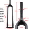 HIMALO Carbon Mountain Bike Rigid Fork 26'' 27.5'' 29'' Rigid Fork Disc Brake 15x100mm Thru Axle Front Fork 1-1/2'' Tapered Steerer Tube Threadless view 3