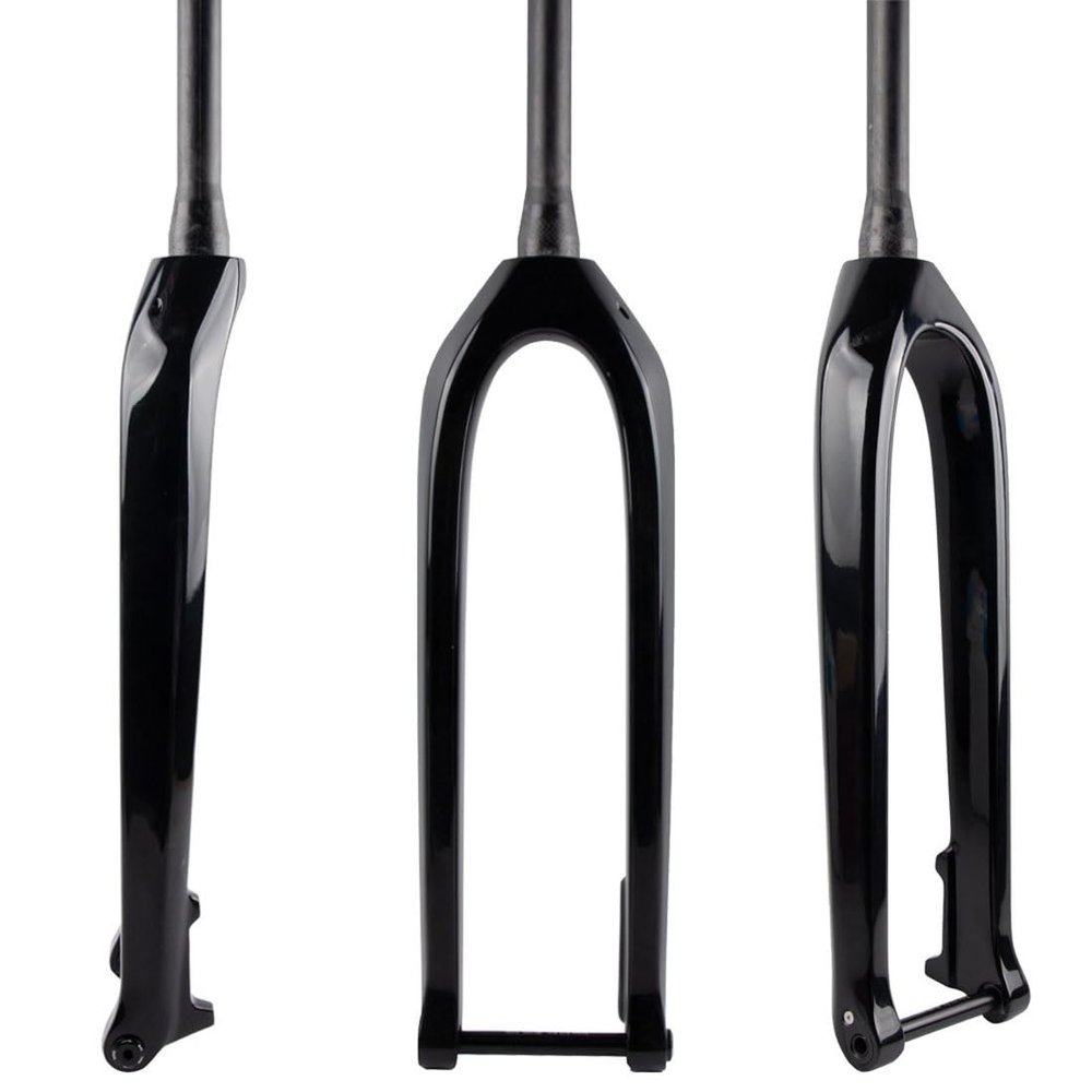 HIMALO 27.5 29 Mountain Bike Rigid Fork Carbon Disc Brake Rigid Fork 1-1/2'' Tapered Thru Axle 15x110mm Boost Fork Threadless Steerer Tube