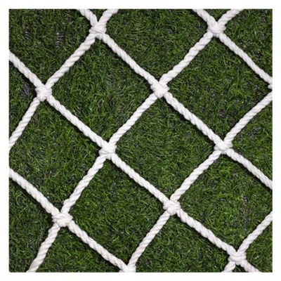 HJZALMI Sports Barrier Net, Climbing Safety Net, Balcony Stairs Fence, Indoor Outdoor Decor Rope Net, High Impact Soccer Practice Protection Screen (Color : White - Hole Diameter 10cm, Size : 3mx6m)