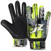 Jazzy Sports Soccer Goalie Gloves for Kids Boys Children Youth,Funky Football Goalkeeper Gloves Anti Slip 4mm Latex Palm Along with Durable Grip & Double Wrist Protection (Black, Size 8) view 1