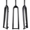 HIMALO 26/27.5/29 Bike Rigid Fork Carbon Mountain Bike Fork 1-1/8'' Straight Steerer Tube 28.6mm Thru Axle 15x100mm Disc Brake Fork Threadless view 2