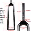 HIMALO 26/27.5/29 Bike Rigid Fork Carbon Mountain Bike Fork 1-1/8'' Straight Steerer Tube 28.6mm Thru Axle 15x100mm Disc Brake Fork Threadless view 3