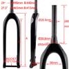 HIMALO 27.5 29 Mountain Bike Rigid Fork Carbon Disc Brake Rigid Fork 1-1/2'' Tapered Thru Axle 15x110mm Boost Fork Threadless Steerer Tube view 2