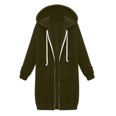 Vifucz Women Fall Fashion Cloth Solid Color Sweater Jackets Cotton Blend Trend Coat Windbreaker for Women with Hood 5A Army Green XXXXL