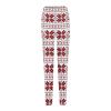 ZYXTIM Christmas Fleece Leggings Plus Size High Waist Tummy Control Santa Claus Print Holiday Legging Tights Capri & Full Length Women's Leggings for Cold Winter White view 3