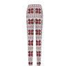 ZYXTIM Christmas Fleece Leggings Plus Size High Waist Tummy Control Santa Claus Print Holiday Legging Tights Capri & Full Length Women's Leggings for Cold Winter White view 4