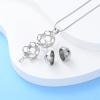Hearbeingt Football Cremation Jewelry for Ashes Hollow Soccer Urn Necklace for Women for Men Memorial Urn Locket Ashes Pendant(Silver) view 3