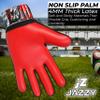 Jazzy Sports Soccer Goalie Gloves for Kids Boys Children Youth,Funky Football Goalkeeper Gloves Anti Slip 4mm Latex Palm Along with Durable Grip & Double Wrist Protection (Red, Size 3) view 3