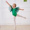 AFAVOM Shiny Metallic Ballet Leotards for Girls Toddler Ruffle Tulle Dance Leotard Sparkle Gymnastics Leotards Performance Ballerina Dancewear for Kids Halloween Dance Dress Costume Green 7-8 Years view 4