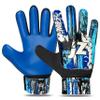 Jazzy Sports Soccer Goalie Gloves for Kids Boys Children Youth,Funky Football Goalkeeper Gloves Anti Slip 4mm Latex Palm Along with Durable Grip & Double Wrist Protection (Navy Blue, Size 8) view 1