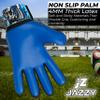Jazzy Sports Soccer Goalie Gloves for Kids Boys Children Youth,Funky Football Goalkeeper Gloves Anti Slip 4mm Latex Palm Along with Durable Grip & Double Wrist Protection (Navy Blue, Size 8) view 2