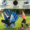 Jazzy Sports Soccer Goalie Gloves for Kids Boys Children Youth,Funky Football Goalkeeper Gloves Anti Slip 4mm Latex Palm Along with Durable Grip & Double Wrist Protection (Navy Blue, Size 8) view 3