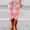 ZYXTIM Christmas Lights Leggings Tummy Control Butt Lifting Stretch High Waist Warm Winter Sweatpants Party Yoga Halloween Stirrup Trousers for Holiday Outfits view 2