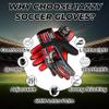 Jazzy Sports Soccer Goalie Gloves for Kids Boys Children Youth,Funky Football Goalkeeper Gloves Anti Slip 4mm Latex Palm Along with Durable Grip & Double Wrist Protection (Red, Size 8) view 4