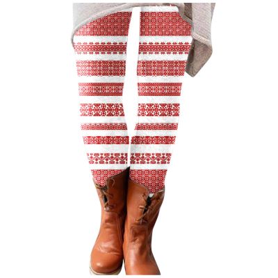 ZYXTIM Halloween Leggings Women Tummy Control Butt Lifting Stretch High Waist Warm Winter Sweatpants Stripy Trousers Women Yoga Running Workout Pants