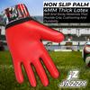 Jazzy Sports Soccer Goalie Gloves for Kids Boys Children Youth,Funky Football Goalkeeper Gloves Anti Slip 4mm Latex Palm Along with Durable Grip & Double Wrist Protection (Red, Size 2) view 3
