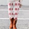 ZYXTIM Sherpa Lined Pirates Leggins Plus Size High Waist Stretchy Graphic Printed Fleece Warm Cozy Yoga Pants for Workout, Running Reg & Plus Size for Halloween Party Christmas New Year White view 2