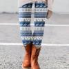 Wool Leggings Holiday Novelty Ugly Christmas Graphic Valentine Day Printed Casual Plus Size Elf Leggings Women Plus Size Funny Costume Tights view 2