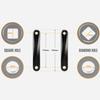 Epessa Crank Arm Left Square Hole 170mm Bike Rack Strap Bike Wheel Stabilizer Straps, Stonger Grip with Gel, Adjustable Bicycle Straps, Bike Accessories view 2