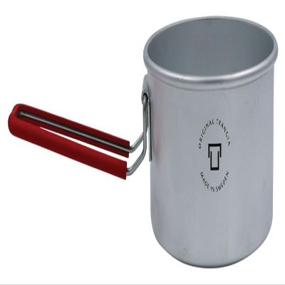 Trangia T-Cup with Red Handle | Multi-functional Mug, Cup, Saucepan | Great for Ultralite Backpacking