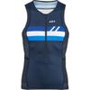 Louis Garneau Men's Vent Sleeveless Tri Top (Small, Blue/White) view 1